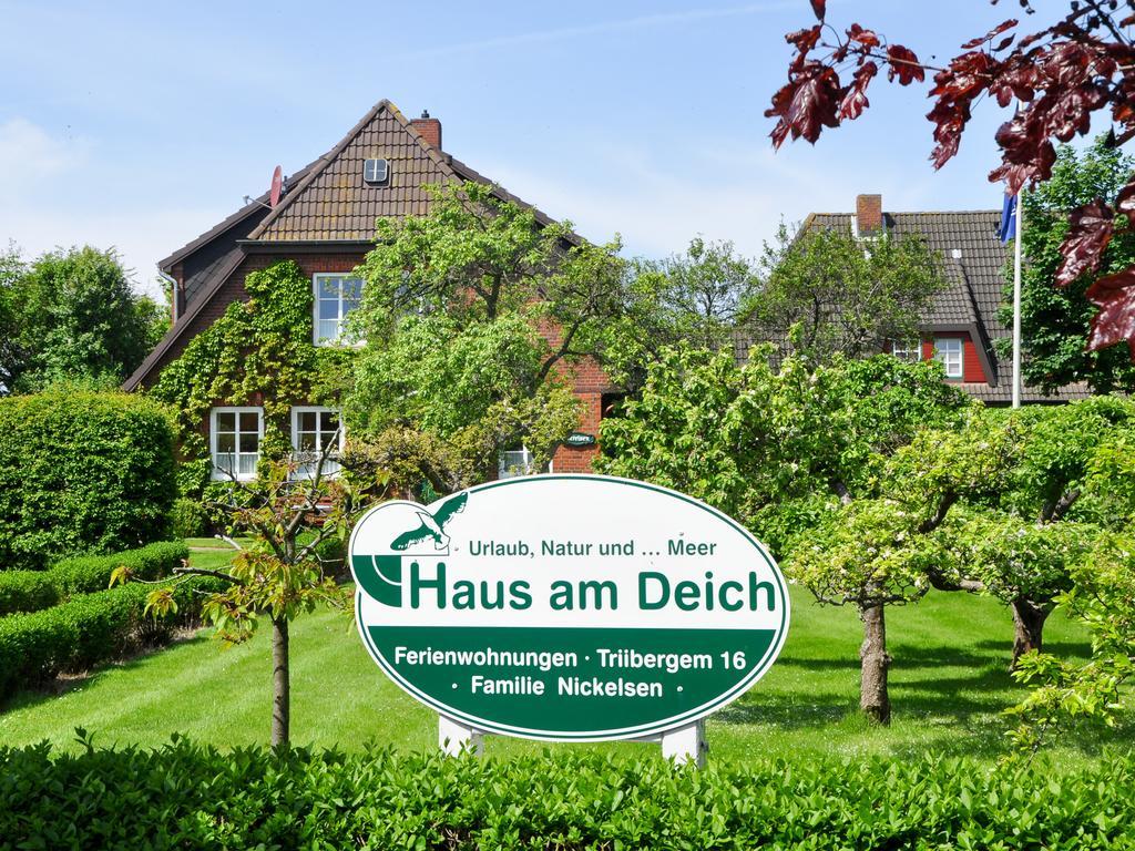 Apartamento Haus Am Deich Utersum Exterior foto